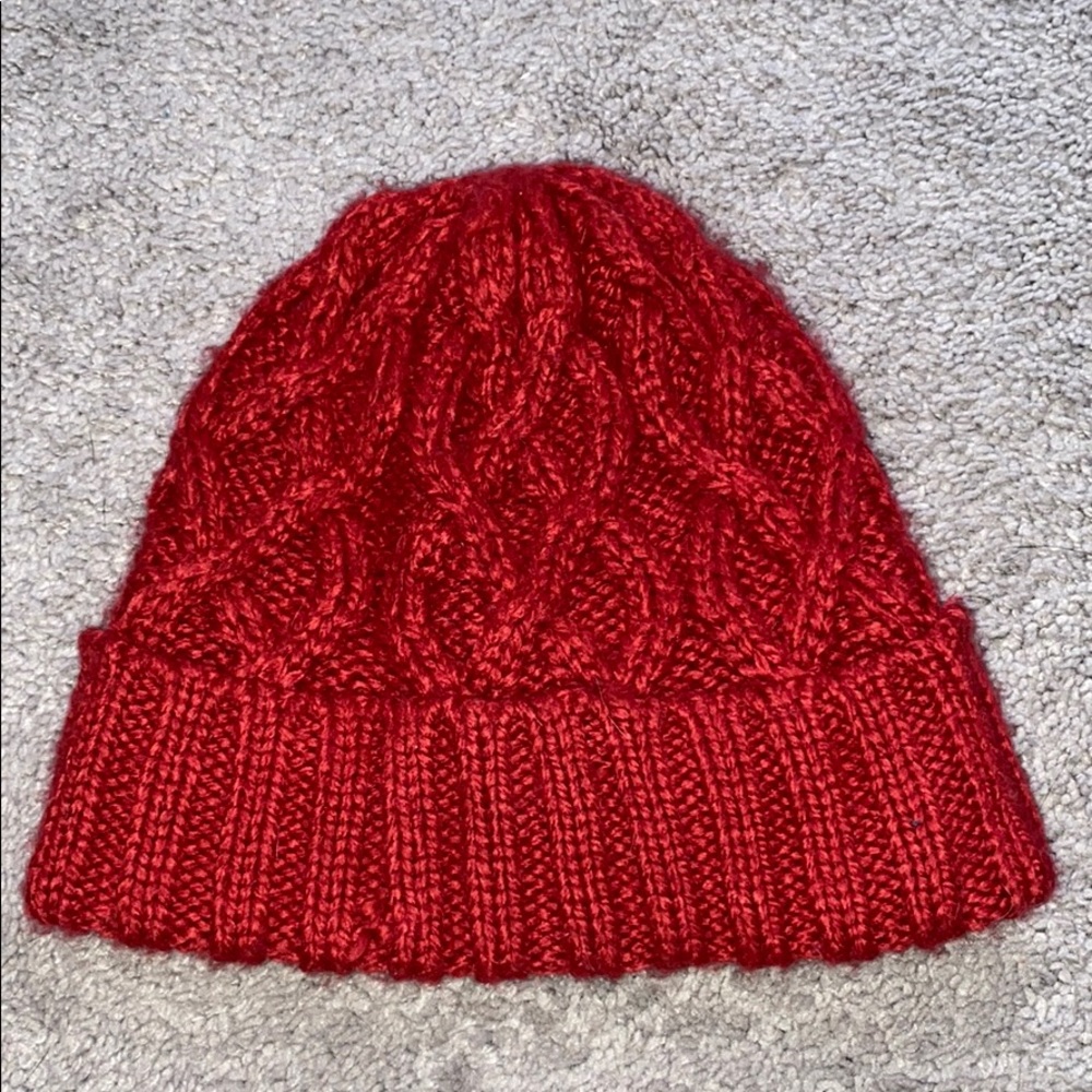 Red Knit Winter Hat